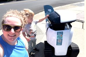 Read more about the article Warning Will Robinson!  Robots Patrolling Bangor Streets (Don’t Worry, They’re Friendly