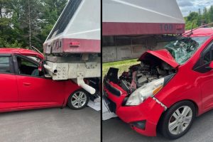 Read more about the article Car vs Cement Truck Crash