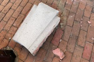 Read more about the article Part of Hallowell Sidewalk Closed After Block Fell